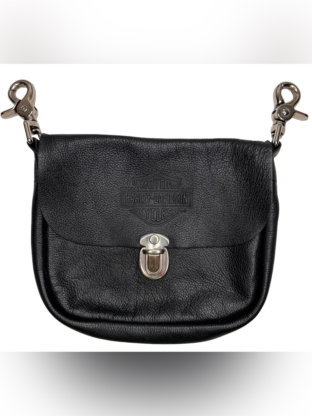 Harley-Davidson Leather Tool/Utility Pouch Clip-On Belt/Motorcycle Bag